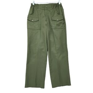 Vtg Boy Scouts of America Pants 33L 29x29 Men Green Official Uniform Cargo USA